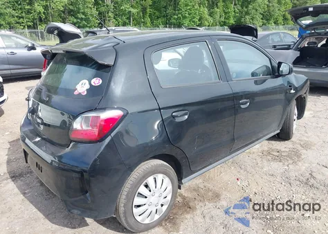 2021 Mitsubishi Mirage Carbonite Edition/Es/Le z USA, uszkodzony, nr VIN ML32AUHJ9MH010224